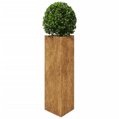 VidaXL Plantenbakken 2 st driehoekig 30x26x75 cm weervast staal VidaXL Plantenbakken 2 st driehoekig 30x26x75 cm weervast staal