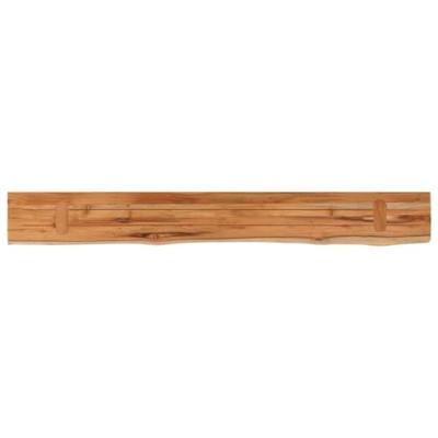 Wandschap rechthoekig natuurlijke rand 180x20x2,5 cm acaciahout Wandschap rechthoekig natuurlijke rand 180x20x2,5 cm acaciahout