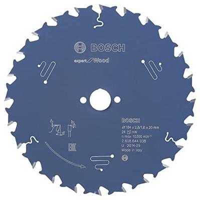 Bosch Accessories Expert for Wood 2608644038 Cirkelzaagblad 184 x 20 x 1.6 mm Aantal tanden: 24 1 stuk(s) Bosch Accessories Expert for Wood 2608644038 Cirkelzaagblad 184 x 20 x 1.6 mm Aantal tanden: 24 1 stuk(s)