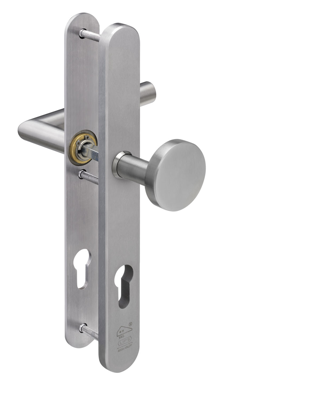 Lips ARU8441 Veiligheidsbeslag smalschild SKG*** afgerond | PC-92 | krukmodel 10 geveerd | deurdikte 40mm en 54mm - 10032249