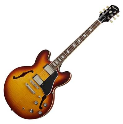 Epiphone ES-335 Figured Raspberry Tea Burst semi-akoestische gitaar