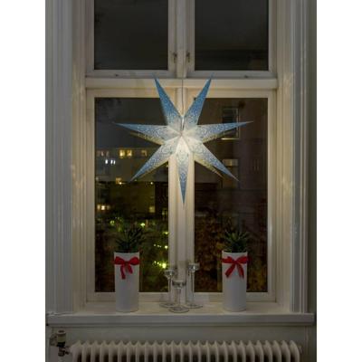 Konstsmide 2982-400 Kerstster Gloeilamp, LED Blauw Geborduurd, Uitgestanst motief, Schakelaar Konstsmide 2982-400 Kerstster Gloeilamp, LED Blauw Geborduurd, Uitgestanst motief, Schakelaar