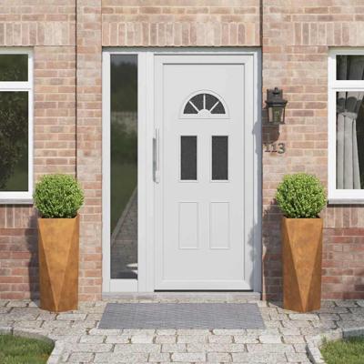 Plantenbak 2 pcs Roestig 30 x 30 x 75 cm Cortenstaal