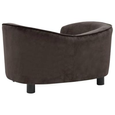 VidaXL Hondenbank 69x49x40 cm pluche bruin