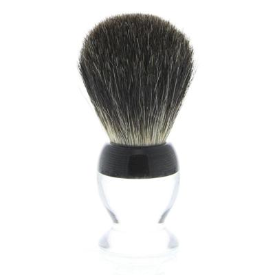 Golddachs Shaving Brush Pure Badger Plexi Transparent