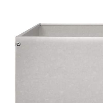 VidaXL Plantenbak verhoogd 100x100x33,5 cm roestvrijstaal