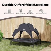 VidaXL Hondenbed zwart 63 x 49,5 x 60 cm staal - thumbnail