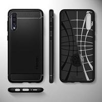 Spigen - Samsung Galaxy A50 Hoesje - Back Case Rugged Armor Zwart - thumbnail