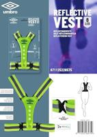 Umbro Reflecterend Hardloopvest + LED Verlichting Geel/Zwart - thumbnail