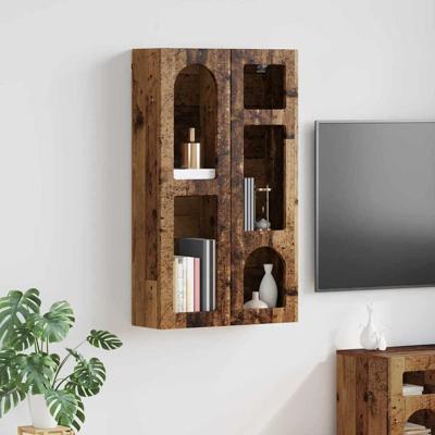 Hangkast met plank Oudhout 59 x 20 x 100 cm Bewerkt hout