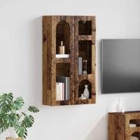 Hangkast met plank Oudhout 59 x 20 x 100 cm Bewerkt hout - thumbnail