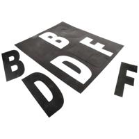 Deko Light 930808 Huisnummerbord Energielabel G (A - G) 100 mm Zwart - thumbnail