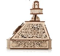 Eco Wood 3D Houten Retro Telefoon DIY Modelbouw - thumbnail