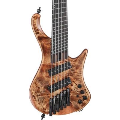 Ibanez EHB1506MS Bass Workshop Antique Brown Stained Low Gloss 6-snarige headless basgitaar met gigbag
