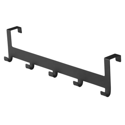 Deurkapstok LEOS met 5 haken zwart Deurkapstok LEOS met 5 haken zwart