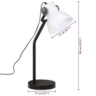 VidaXL Bureaulamp 25 w e27 17x17x60 cm wit