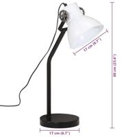 VidaXL Bureaulamp 25 w e27 17x17x60 cm wit - thumbnail