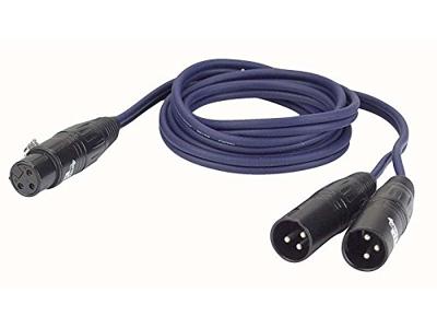 DAP FL39 verloopkabel 1x XLR female naar 2x XLR male 150cm