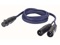 DAP FL39 verloopkabel 1x XLR female naar 2x XLR male 150cm - thumbnail