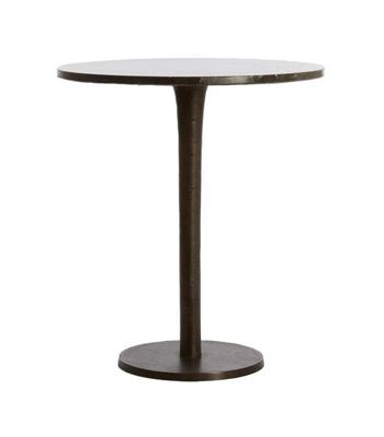 Light & Living Ronde Bijzettafel 'Pazo' 48cm, kleur Donkerbruin