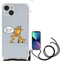 iPhone 14 Stevig | Bumper Hoesje | Giraffe - thumbnail