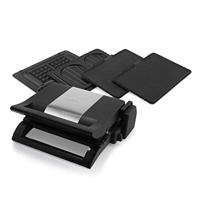 Princess 01.112536.01.002 Grill Elektrisch Anti-aanbaklaag, Controlelampje, Inklapbaar Zwart, Zilver - thumbnail