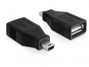 Delock USB 2.0 Adapter [1x Mini-USB - 1x USB 2.0 bus A] 65277