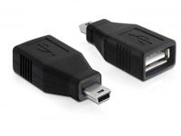 Delock USB 2.0 Adapter [1x Mini-USB - 1x USB 2.0 bus A] 65277 - thumbnail