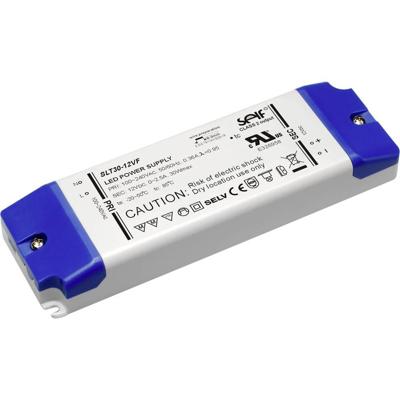 Self Electronics SLT30-24VFG LED-transformator Constante spanning 30 W 0 - 1.25 A 24 V/DC Niet dimbaar, Geschikt voor meubels, Overbelastingsbescherming 1