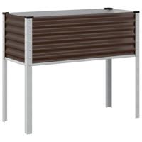 VidaXL Plantenbak bruin 100x45x90 cm staal - thumbnail