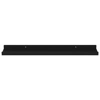 Wandschappen 4 st 60x9x3 cm zwart - thumbnail