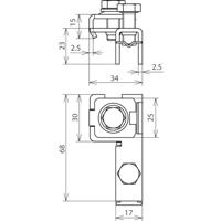 DEHN SPK 25 BRS AK1X10 2X6.8 V2A Spankop 1 stuk(s) - thumbnail