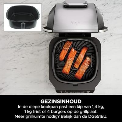 NINJA Grill - EG351EU - 5,7L Capaciteit - 5 Kookprogramma's - Thermometer - 1760W