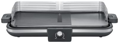 Severin PG 8564 Tafelgrill Tafel Kabelgebonden, Traploze temperatuurregeling Zwart/zilver