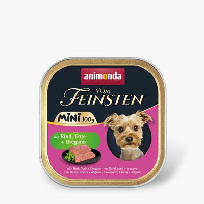 ANIMONDA Vom Feinsten Adult Mini Beef, duck and oregano - nat hondenvoer - 100g