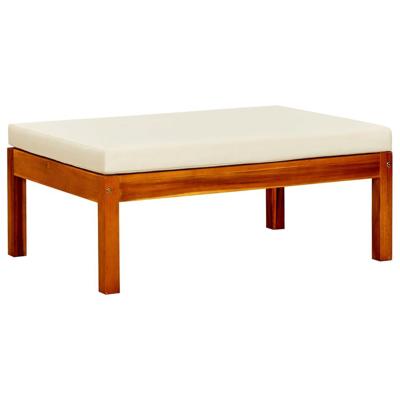 Tuinbank met tafel en voetenbanken massief acaciahout - thumbnail