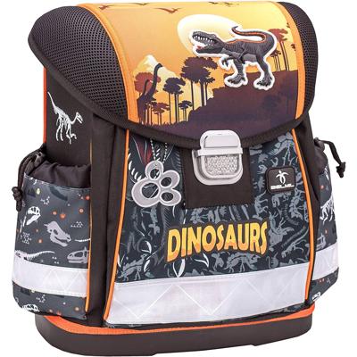 Belmil schooltas Dino jongens 32 x 19 x 36 cm oranje/zwart Belmil schooltas Dino jongens 32 x 19 x 36 cm oranje/zwart