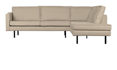 WOOOD Hoekbank 'Rodeo' Rechts, Bouclé, kleur Beige