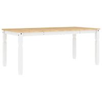 7-delige Eethoek Panama massief grenenhout wit - thumbnail