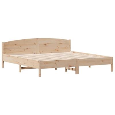 Bedframe zonder matras massief grenenhout 200x200 cm
