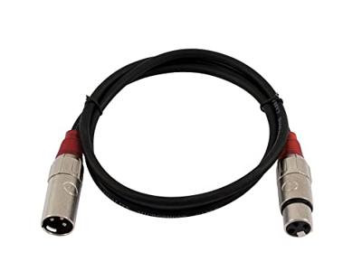 Omnitronic 3022045R XLR Verbindingskabel [1x XLR-stekker 3-polig - 1x XLR-bus 3-polig] 1.50 m Zwart
