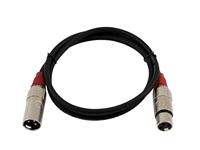 Omnitronic 3022045R XLR Verbindingskabel [1x XLR-stekker 3-polig - 1x XLR-bus 3-polig] 1.50 m Zwart - thumbnail
