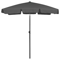 VidaXL Strandparasol 180x120 cm antracietkleurig - thumbnail