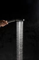 Ben Beam handdouche vierkant 12cm met 3 straalsoorten chroom - thumbnail