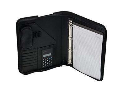 Juscha JU-30040 Conferentiemap Alassio Riccione Kunstleer Finetouch A4 Zwart