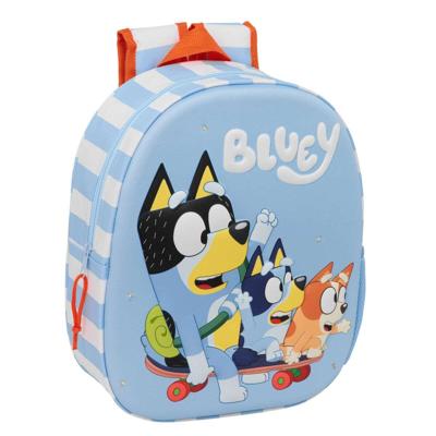 Schoolrugzak Bluey Wit Licht Blauw 27 x 33 x 10 cm