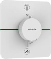 Hansgrohe ShowerSelect Comfort Q thermostaat inbouw voor 2 functies met geïntergreerde zekerheidscombinatie volgens EN1717, mat wit - thumbnail