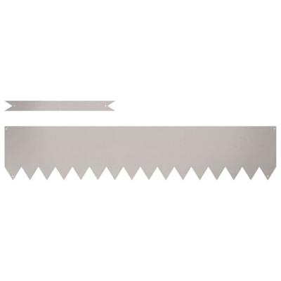 Gazonranden 20 pcs Bruin 100 x 0.5 x 20 cm Cortenstaal