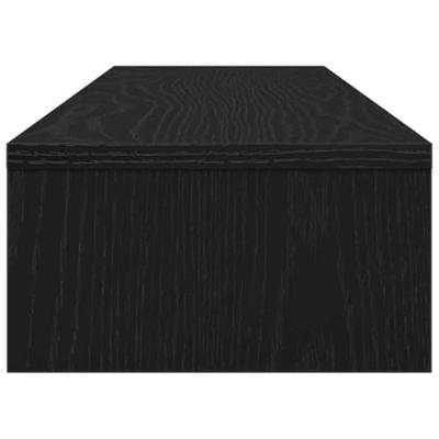 Monitorstandaard 100x24x13 cm spaanplaat zwart eikenkleurig