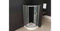 Saqu Jogay douchecabine kwartrond 90x90x190cm helder glas/aluminium - thumbnail